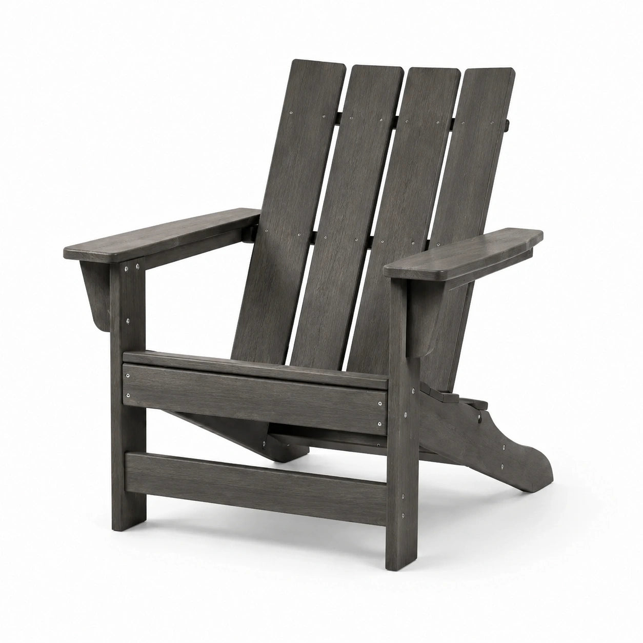 Silla Adirondack de Madera Compuesta en Gris